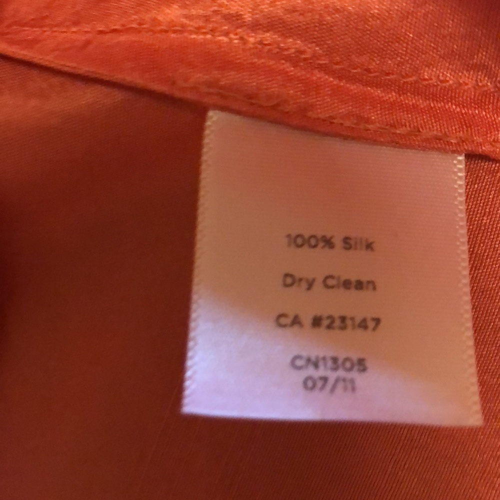 Talbots 3/4 sleeve 100% silk blouse m - Picture 2 of 4
